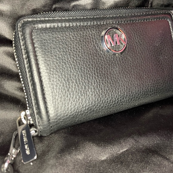 Michael Kors black wristlet wallet. Used. - Picture 5 of 5